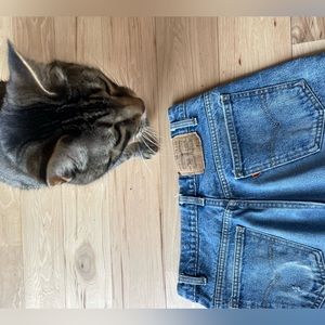 Vintage Levi’s Denim Jeans. Made in USA orange tab.